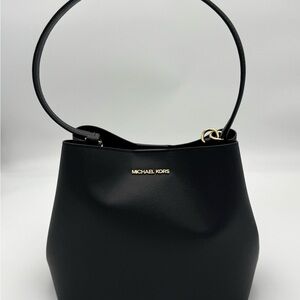 Michael Kors Pratt Medium Black Shoulder Bag NEW
